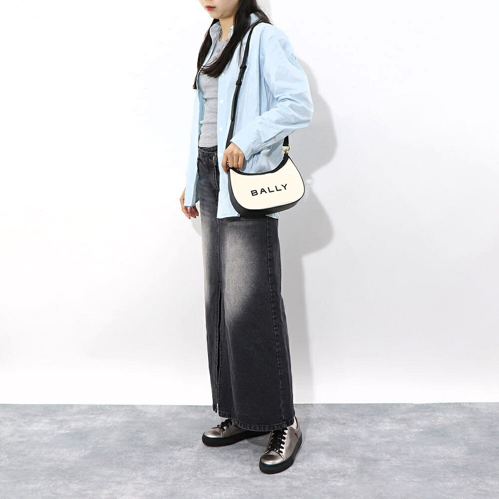 BALLY ショルダーバッグ BAR ELLIPSE ロゴ