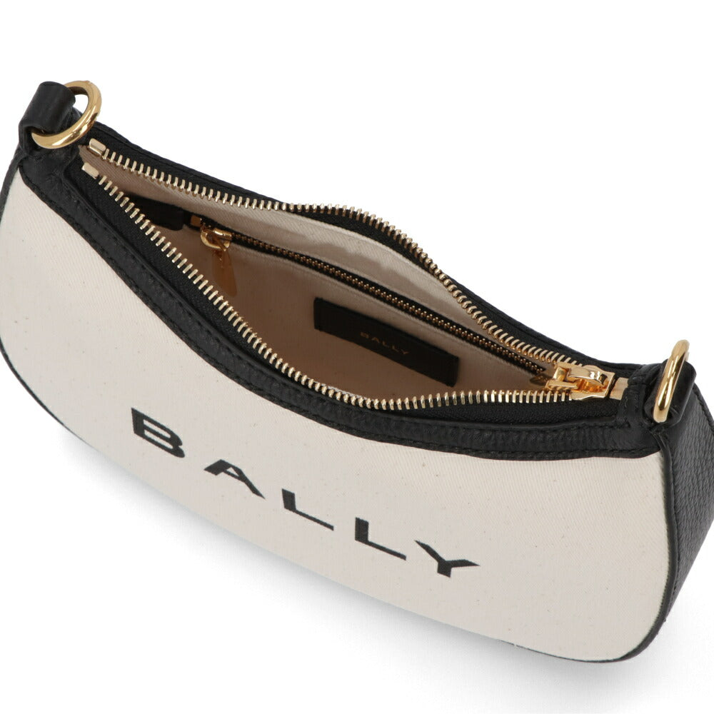 美品 BALLY バリーバッグ　 ショルダーバッグ　三日月型　牛革 バリー BALLY バッグ ショルダーバッグ レディース BAR ELLIPSE