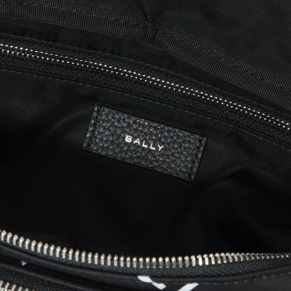 バリー BALLY バッグ ボディバッグ ユニセックス CODE BELT BAG ネイビー ブラック ナイロン レザー メンズ レディース ロゴプリント 総柄 MAS01W