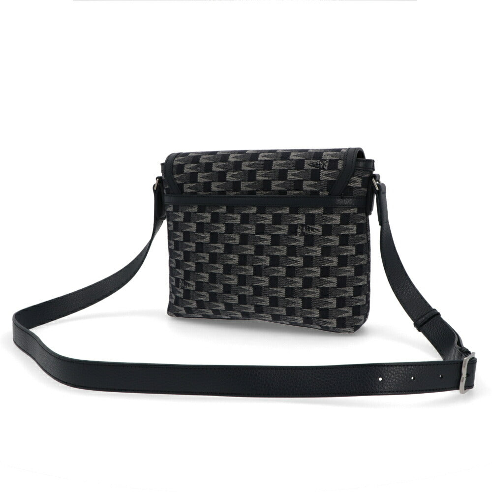バリー BALLY バッグ ショルダーバッグ メンズ PENNANT CROSS ネイビー デニム レザー クロスボディーバッグ モノグラム 総柄  PENNANT CROSS/U507P