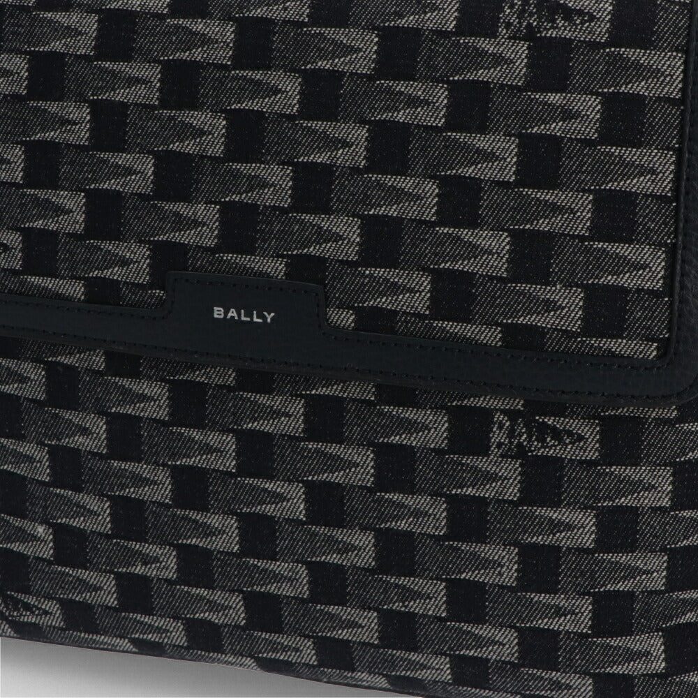 バリー BALLY バッグ ショルダーバッグ メンズ PENNANT CROSS ネイビー デニム レザー クロスボディーバッグ モノグラム 総柄  PENNANT CROSS/U507P