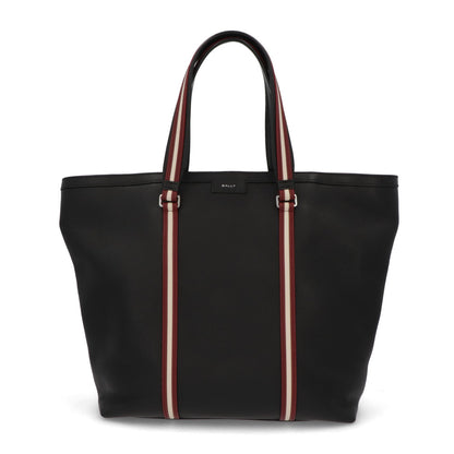 バリー BALLY バッグ トートバッグ ユニセックス CODE TOTE M ブラック レザー メンズ レディース ロゴ シルバー金具 シンプル 大容量 MAE02W