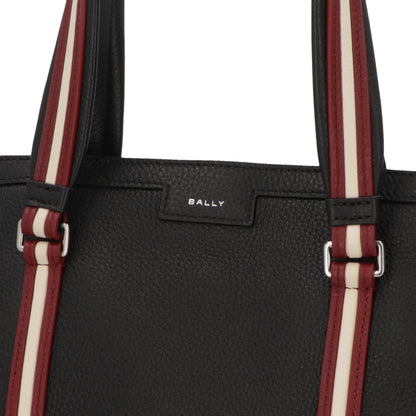 バリー BALLY バッグ トートバッグ ユニセックス CODE TOTE M ブラック レザー メンズ レディース ロゴ シルバー金具 シンプル 大容量 MAE02W