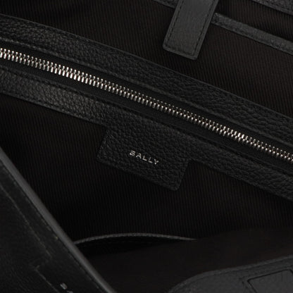バリー BALLY バッグ トートバッグ ユニセックス CODE TOTE M ブラック レザー メンズ レディース ロゴ シルバー金具 シンプル 大容量 MAE02W