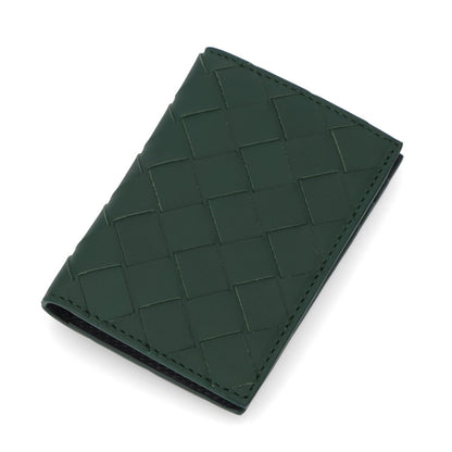 ボッテガ ヴェネタ BOTTEGA VENETA 雑貨 カードケース・名刺入れ メンズ グリーン レザー イントレチャート パスケース 定期入れ ロゴ シンプル 749417 VCPQ6