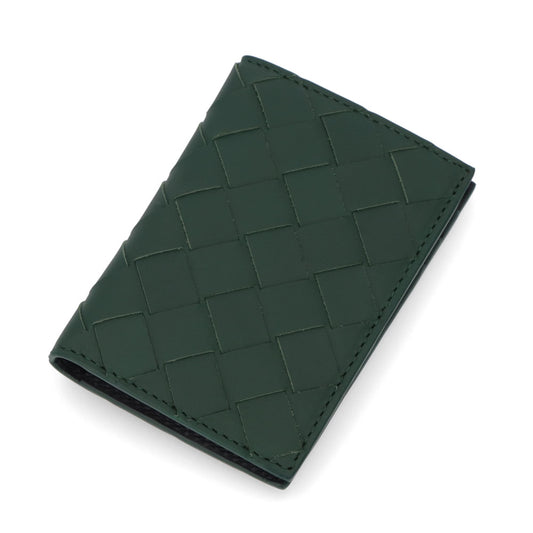 ボッテガ ヴェネタ BOTTEGA VENETA 雑貨 カードケース・名刺入れ メンズ グリーン レザー イントレチャート パスケース 定期入れ ロゴ シンプル 749417 VCPQ6