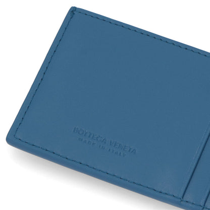 ボッテガ ヴェネタ BOTTEGA VENETA 雑貨 カードケース ユニセックス CASSETTE カセット ネイビー ブルー ラムスキン メンズ レディース マキシイントレチャート 定期入れ パスケース ロゴ シンプル 748052 VBWD3