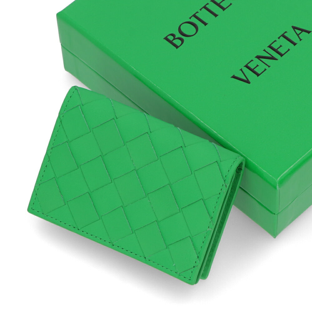 BOTTEGA VENETA 財布 グリーン カーフスキン マキシイントレチャート カセット 605720 VCPQ3