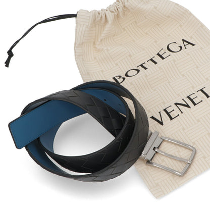 ボッテガ ヴェネタ BOTTEGA VENETA 雑貨 ベルト メンズ ブラック×ブルー カーフスキン イントレチャート リバーシブルベルト コントラストカラー 652944 VCPQ1