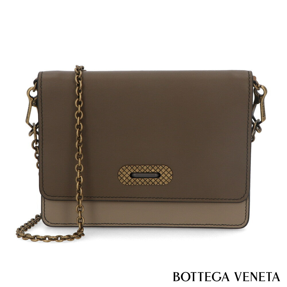 ボッテガ ヴェネタ チェーンショルダーバッグ ブラウン系