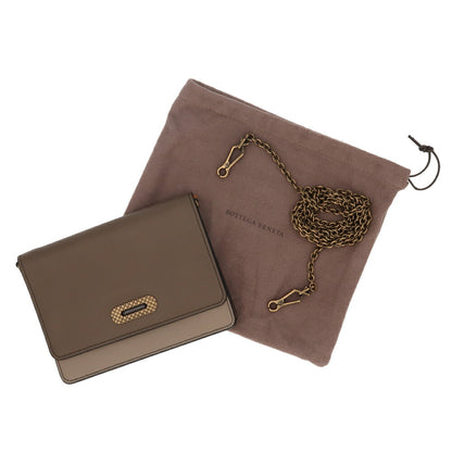 ボッテガ ヴェネタ チェーンショルダーバッグ ブラウン系