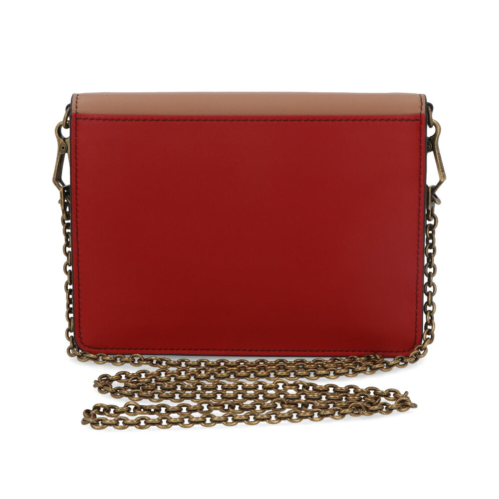 ボッテガ ヴェネタ チェーンショルダーバッグ ベージュ系