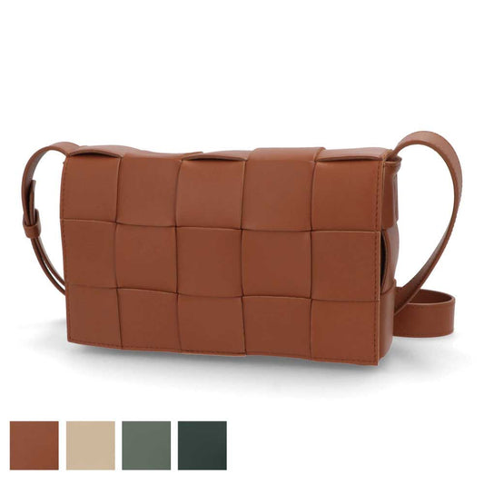ボッテガ ヴェネタ BOTTEGA VENETA バッグ ショルダーバッグ レディース CASSETTE NAPPA ブラウン ベージュ ラムレザー クロスボディバッグ ボックス型 クラッチバッグ ショルダーバッグ 578004 VMAY1