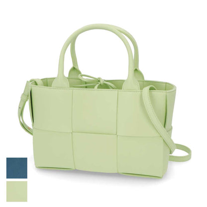 ボッテガ ヴェネタ BOTTEGA VENETA バッグ トートバッグ レディース ARCO TOTE ライトグリーン ラムスキン ミニトートバッグ マキシイントレチャート 型押しロゴ エンボスロゴ ショルダーバッグ ２WAY 709337 VCQC2