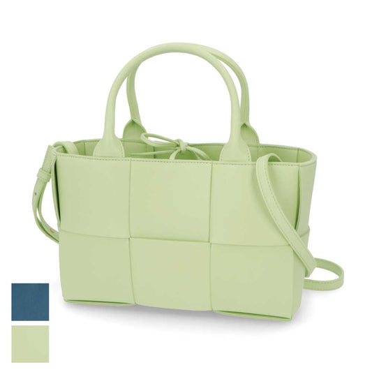 ボッテガ ヴェネタ BOTTEGA VENETA バッグ トートバッグ レディース ARCO TOTE ライトグリーン ラムスキン ミニトートバッグ マキシイントレチャート 型押しロゴ エンボスロゴ ショルダーバッグ ２WAY 709337 VCQC2