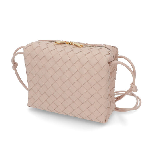 ボッテガ ヴェネタ BOTTEGA VENETA バッグ ショルダーバッグ レディース SMALL LOOP CAMERA BAG ピンクベージュ ラムスキン カーフレザー イントレチャート カメラバッグ ショルダーバッグ 723548 V1G11