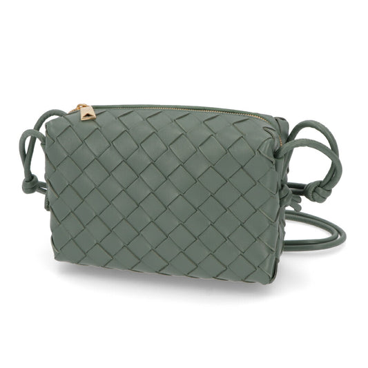 ボッテガ ヴェネタ BOTTEGA VENETA バッグ ショルダーバッグ レディース MINI LOOP ダルグリーン ラムスキン ミニクロスボディバッグ イントレチャートレザー カメラバッグ 723547 V1G11