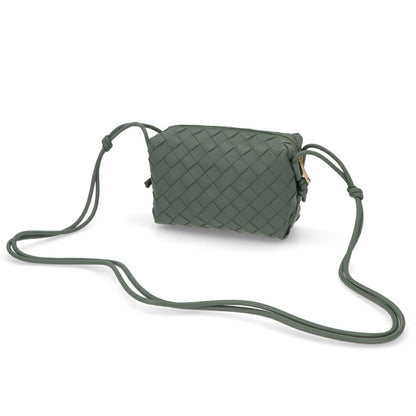 ボッテガ ヴェネタ BOTTEGA VENETA バッグ ショルダーバッグ レディース MINI LOOP ダルグリーン ラムスキン ミニクロスボディバッグ イントレチャートレザー カメラバッグ 723547 V1G11