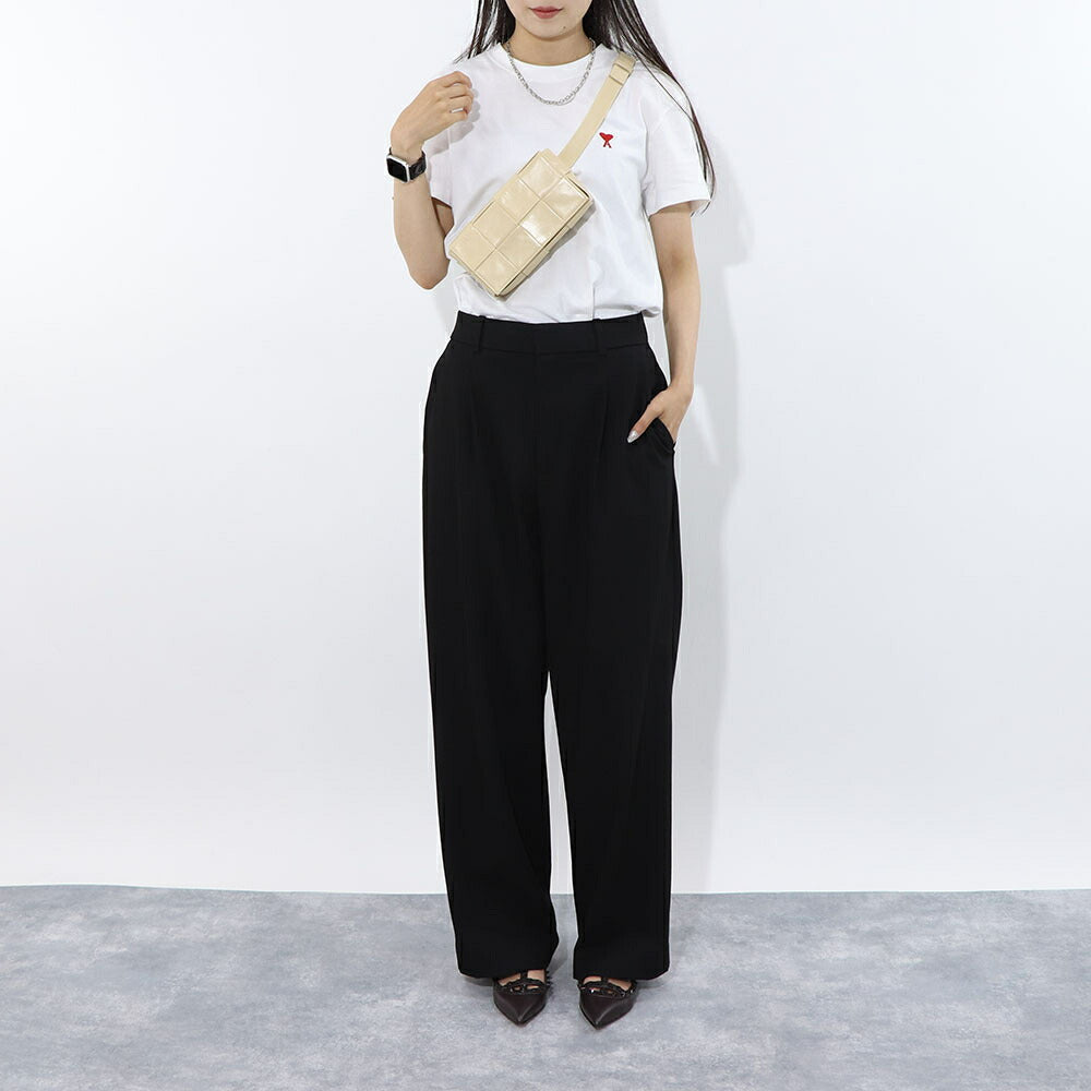 ボッテガ ヴェネタ BOTTEGA VENETA バッグ ショルダーバッグ ユニセックス CASSETTE  ライトグリーン ベージュ カーフスキン ペーパーカーフ マキシイントレチャートレザー ミニベルトバッグ ボディバッグ  651053 VCQ72