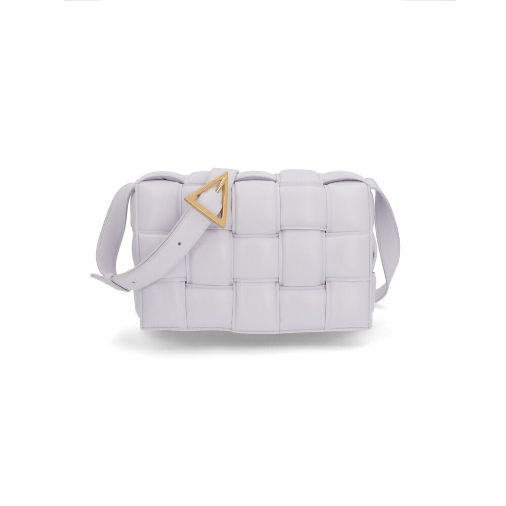 BOTTEGA VENETA ショルダーバッグ ライトグリーン ペールパープル ピーチピンク ラム PADDED CASSETTE クロスボディバッグ 591970 VCQR1
