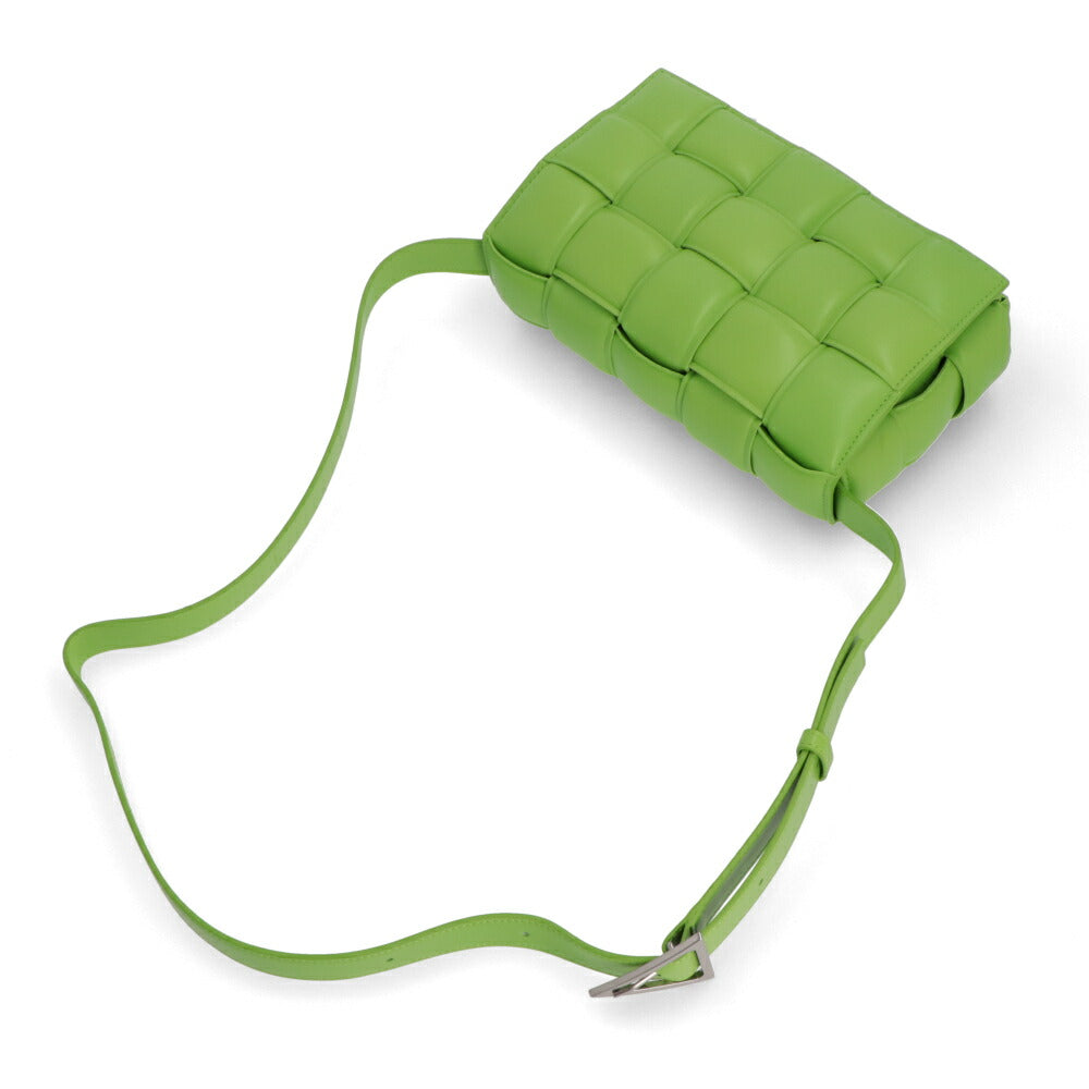BOTTEGA VENETA ショルダーバッグ ライトグリーン ペールパープル ピーチピンク ラム PADDED CASSETTE クロスボディバッグ 591970 VCQR1