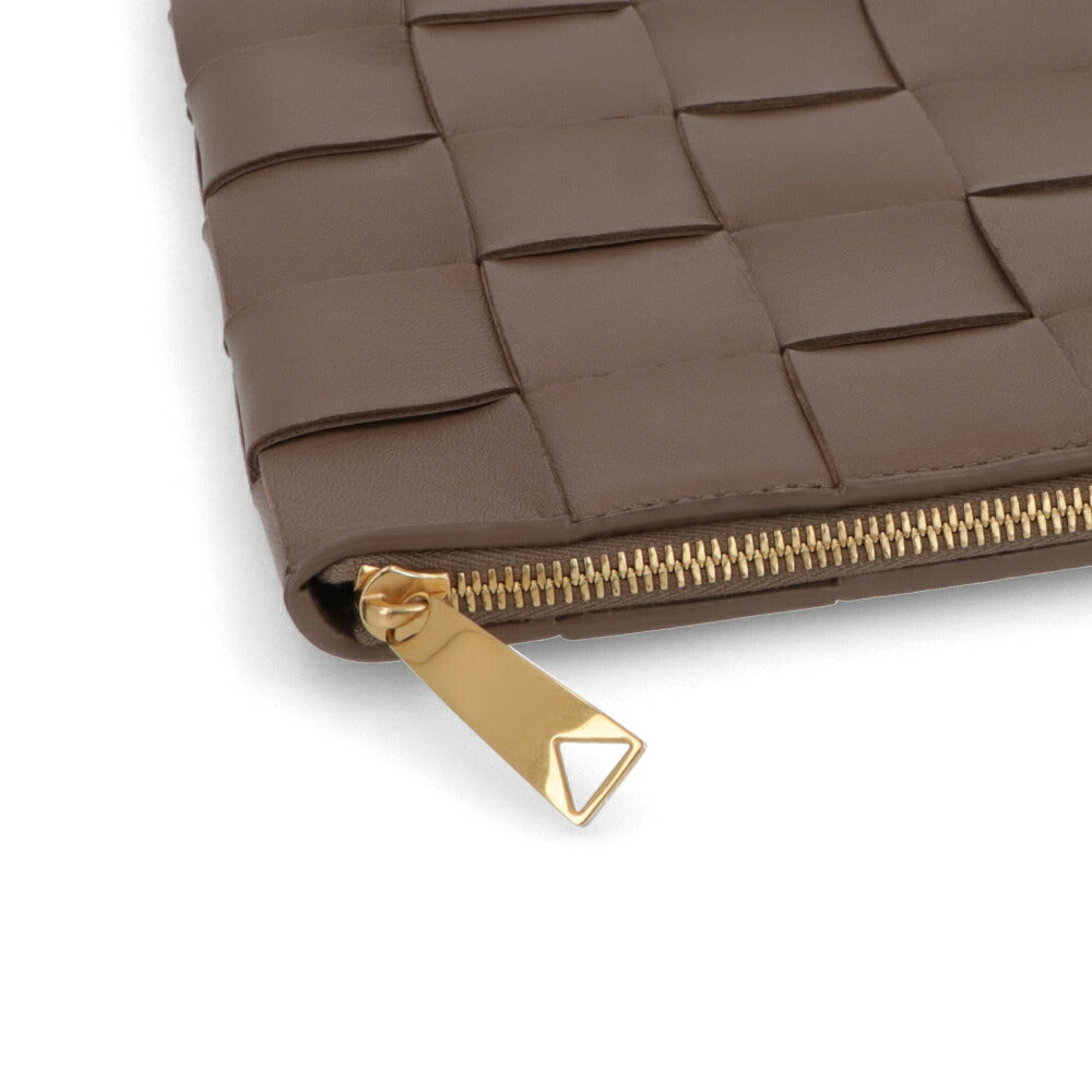 BOTTEGA VENETA クラッチバッグ ブラウン マキシイントレチャート 651409 VCQC1