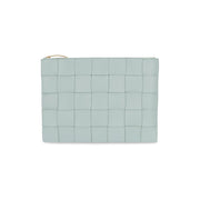 BOTTEGA VENETA クラッチバッグ ライトブルー マキシイントレチャート 652931 VCQC1