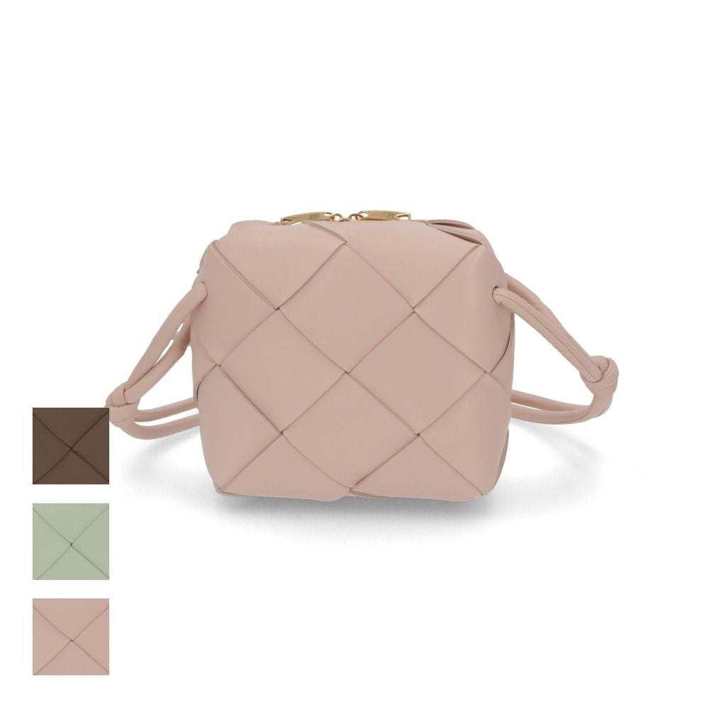 BOTTEGA VENETA ショルダーバッグ ライトグリーン グレージュ ピンク ライトピンク ブラウン ブラック マキシイントレチャート 701915 VCQC2