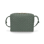 BOTTEGA VENETA ショルダーバッグ ダークグリーン マキシイントレチャート カセット 723548 V1G11