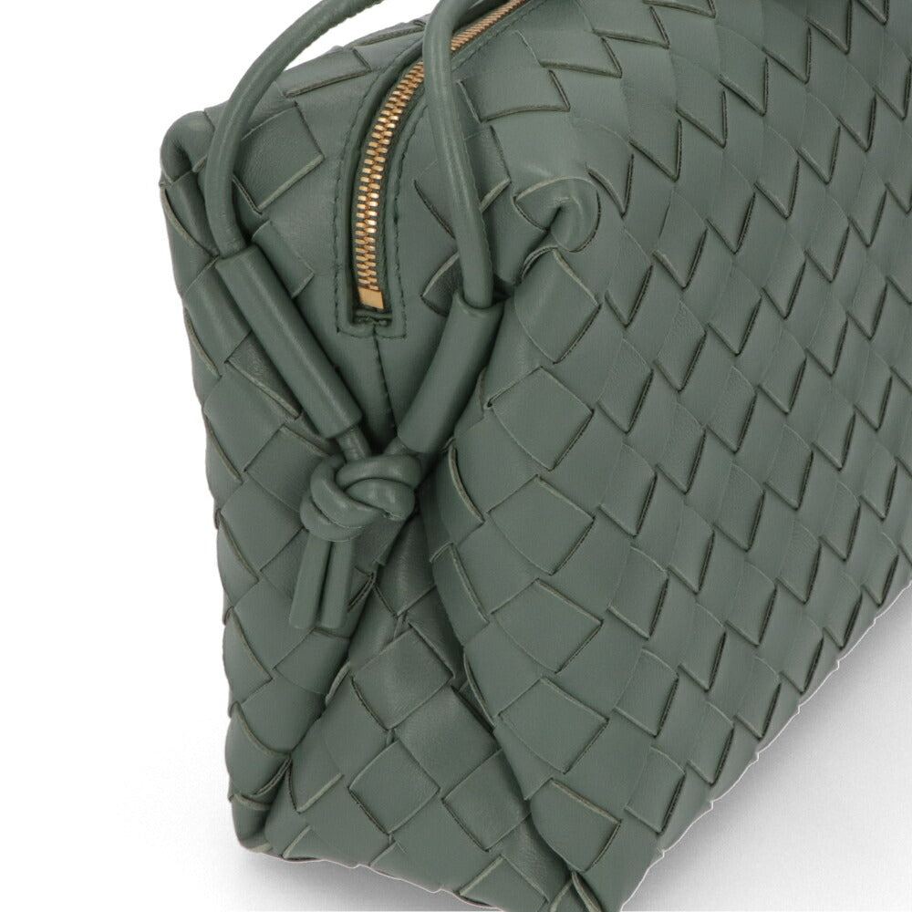 BOTTEGA VENETA ショルダーバッグ ダークグリーン マキシイントレチャート カセット 723548 V1G11