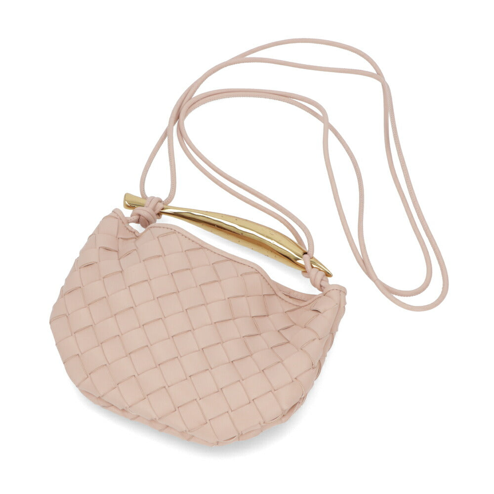 BOTTEGA VENETA ショルダーバッグ ライトピンク マキシイントレチャート カセット 744267 VCPP1
