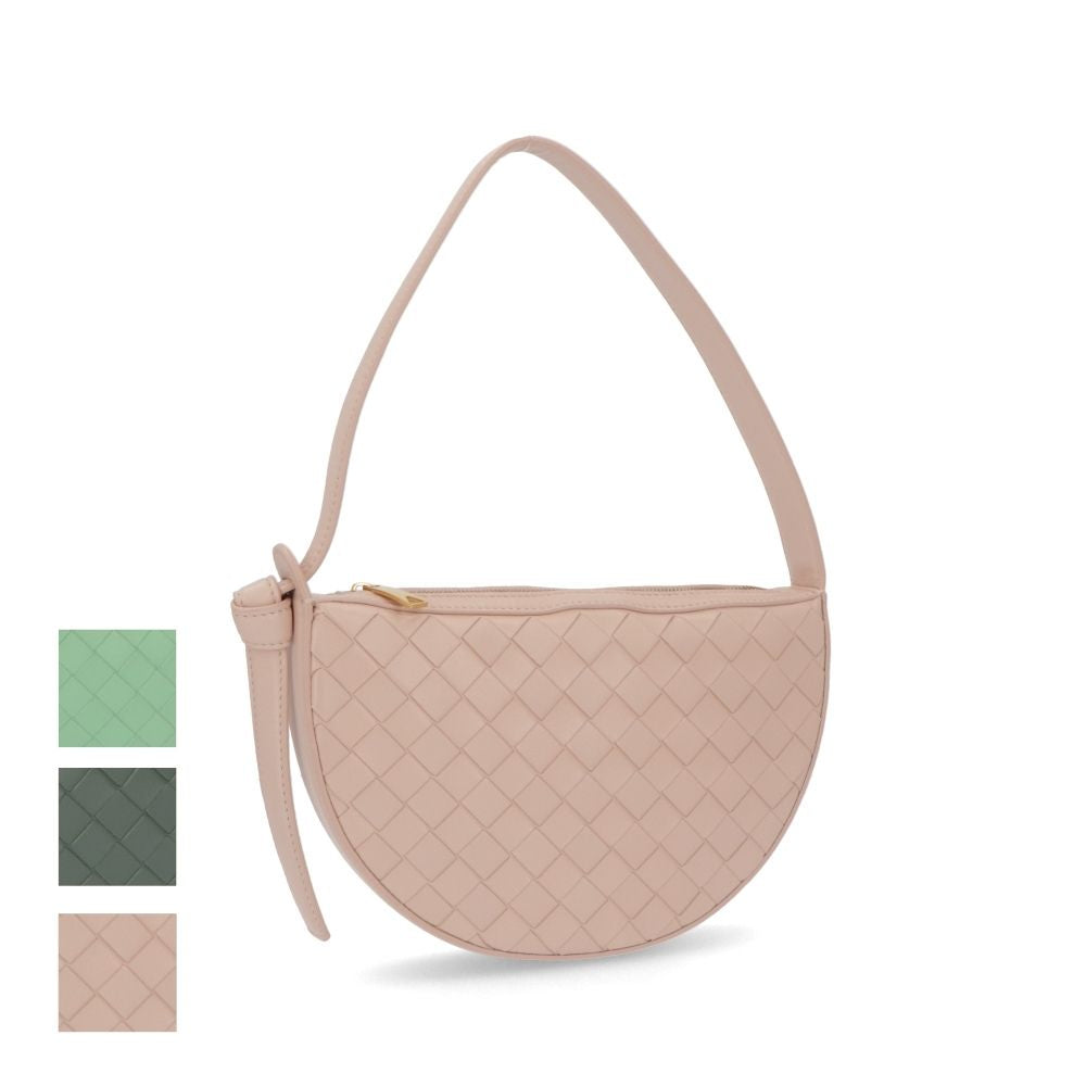 BOTTEGA VENETA ショルダーバッグ ダークグリーン グリーン ライトピンク マキシイントレチャート カセット 763747 VCPP3