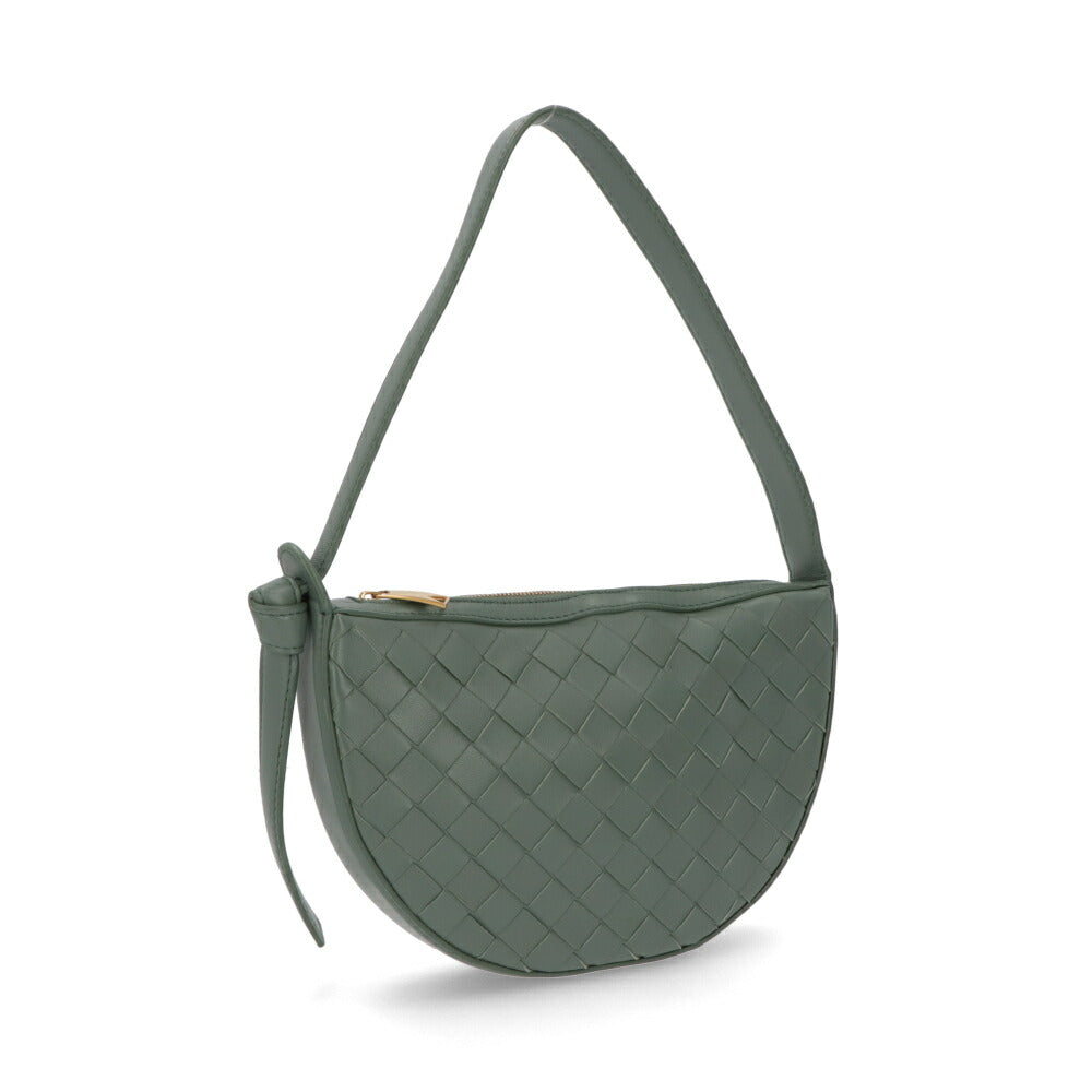 BOTTEGA VENETA ショルダーバッグ ダークグリーン グリーン ライトピンク マキシイントレチャート カセット 763747 VCPP3