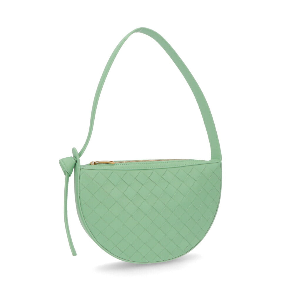 BOTTEGA VENETA ショルダーバッグ ダークグリーン グリーン ライトピンク マキシイントレチャート カセット 763747 VCPP3