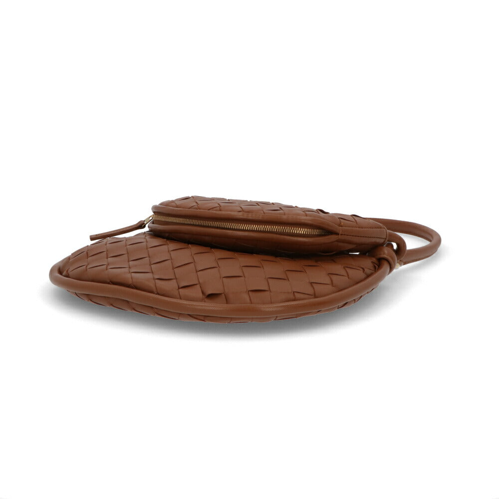 BOTTEGA VENETA ショルダーバッグ ダークブラウン ブラウン マキシイントレチャート カセット 776764 VCPP1