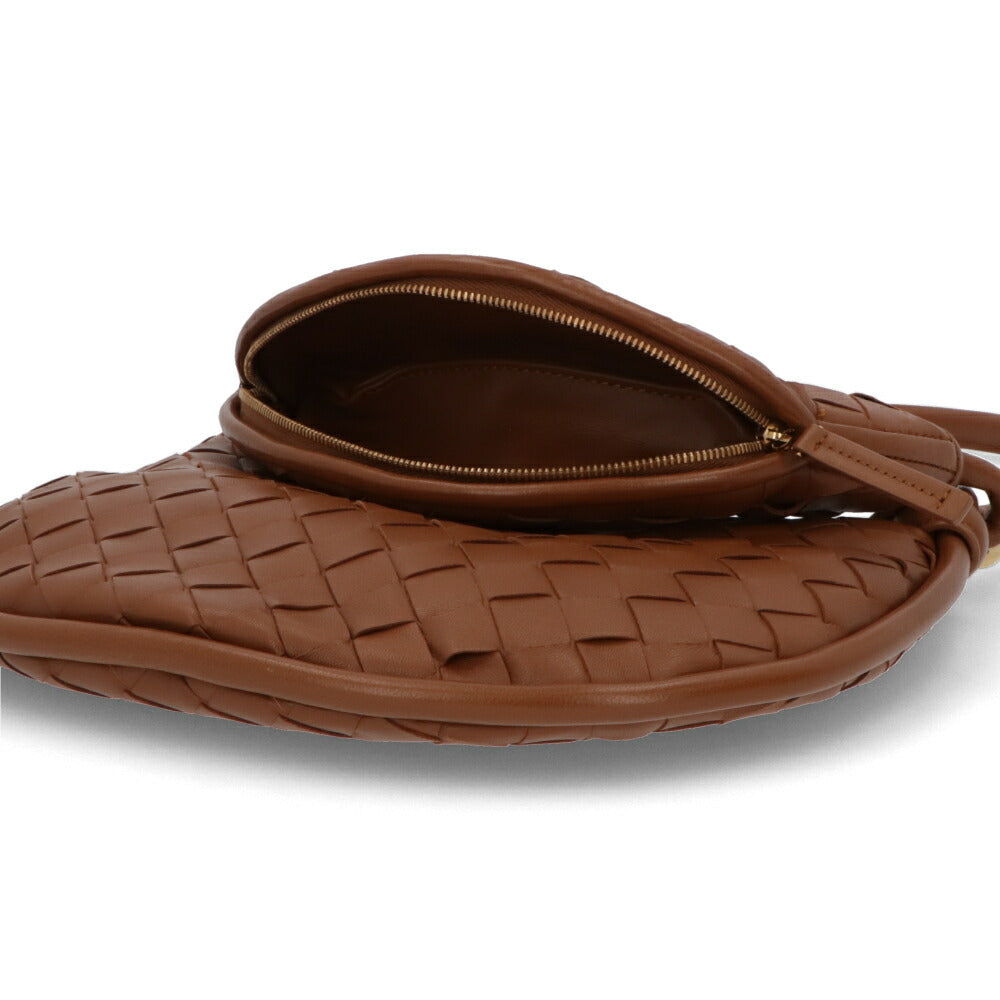 BOTTEGA VENETA ショルダーバッグ ダークブラウン ブラウン マキシイントレチャート カセット 776764 VCPP1