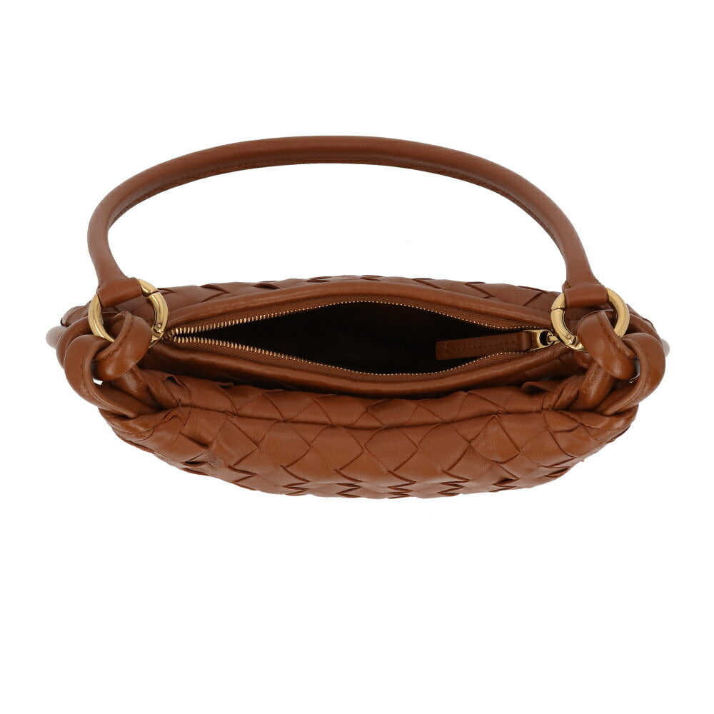 BOTTEGA VENETA ショルダーバッグ ダークブラウン ブラウン マキシイントレチャート カセット 776764 VCPP1