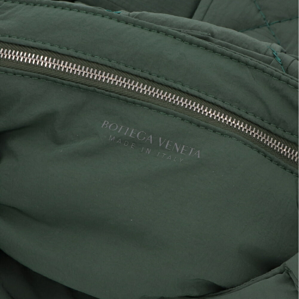 BOTTEGA VENETA ショルダーバッグ グリーン ポリアミド マキシイントレチャート カセット 755182 VBO81