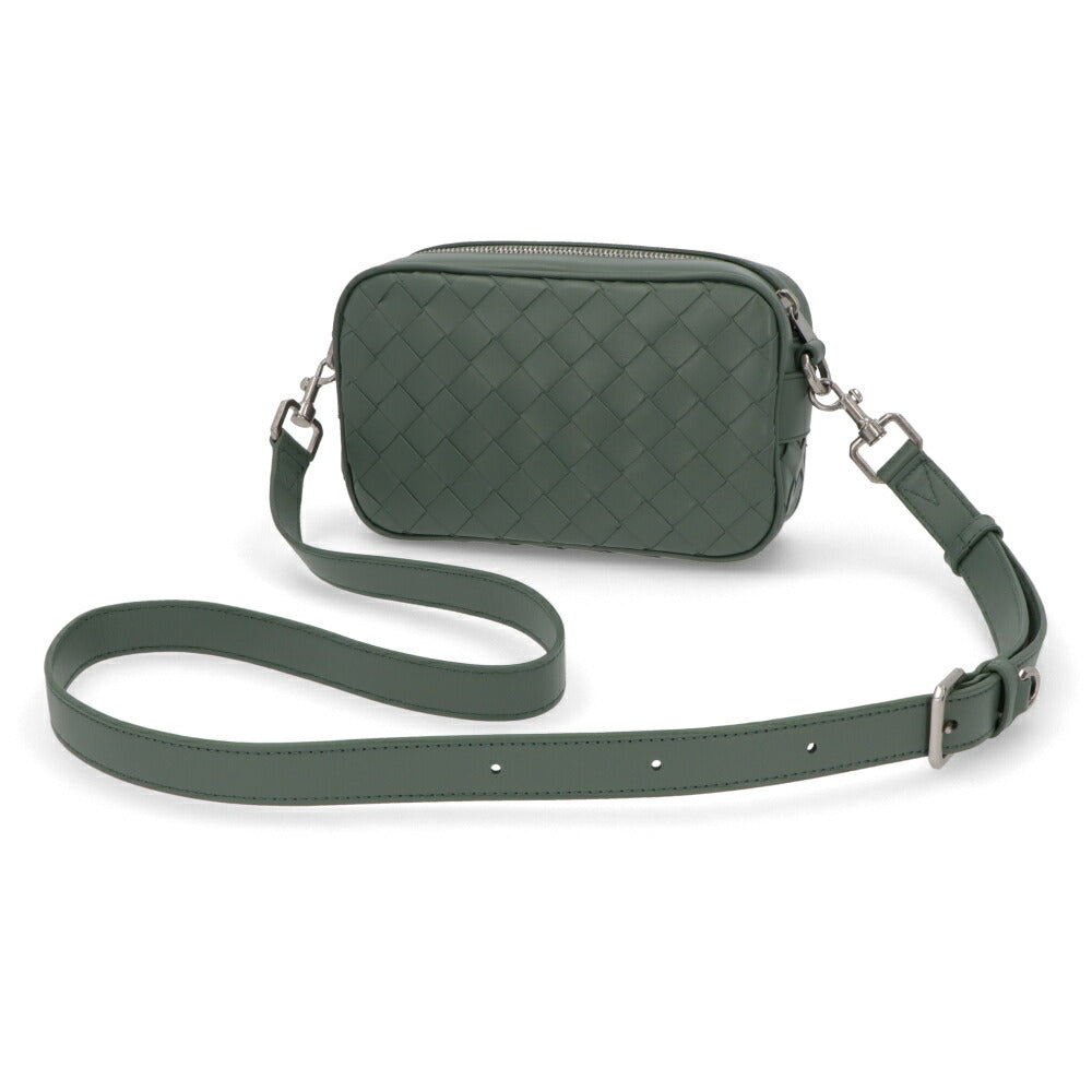 BOTTEGA VENETA ショルダーバッグ グリーン マキシイントレチャート カセット 765911 V2HL1