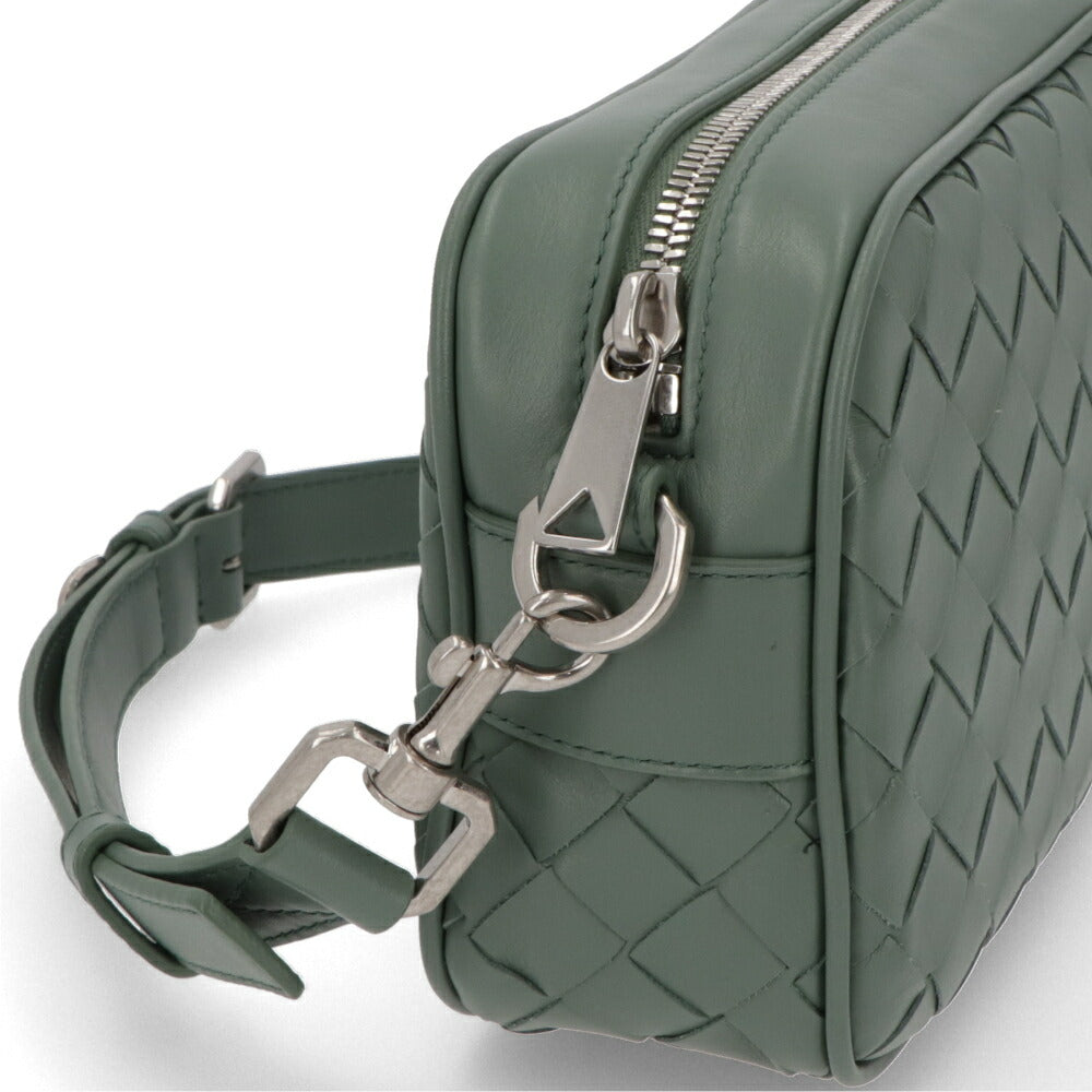 BOTTEGA VENETA ショルダーバッグ グリーン マキシイントレチャート カセット 765911 V2HL1