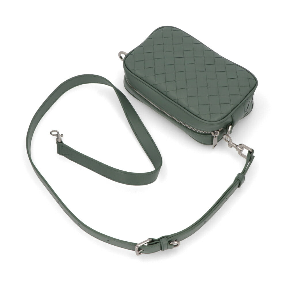 BOTTEGA VENETA ショルダーバッグ グリーン マキシイントレチャート カセット 765911 V2HL1