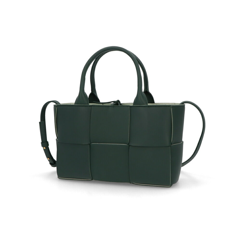 BOTTEGA VENETA ハンドバッグ グリーン マキシイントレチャート 709337