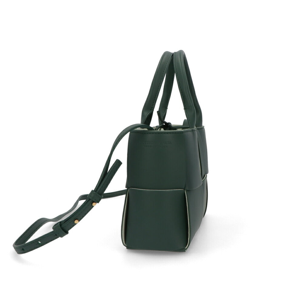 BOTTEGA VENETA ハンドバッグ グリーン マキシイントレチャート 709337