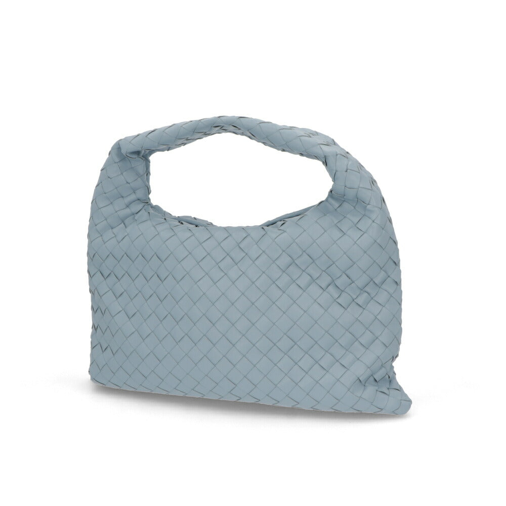 BOTTEGA VENETA ハンドバッグ ライトブルー カーキ カーフレザー マキシイントレチャート 763966 V3IV1