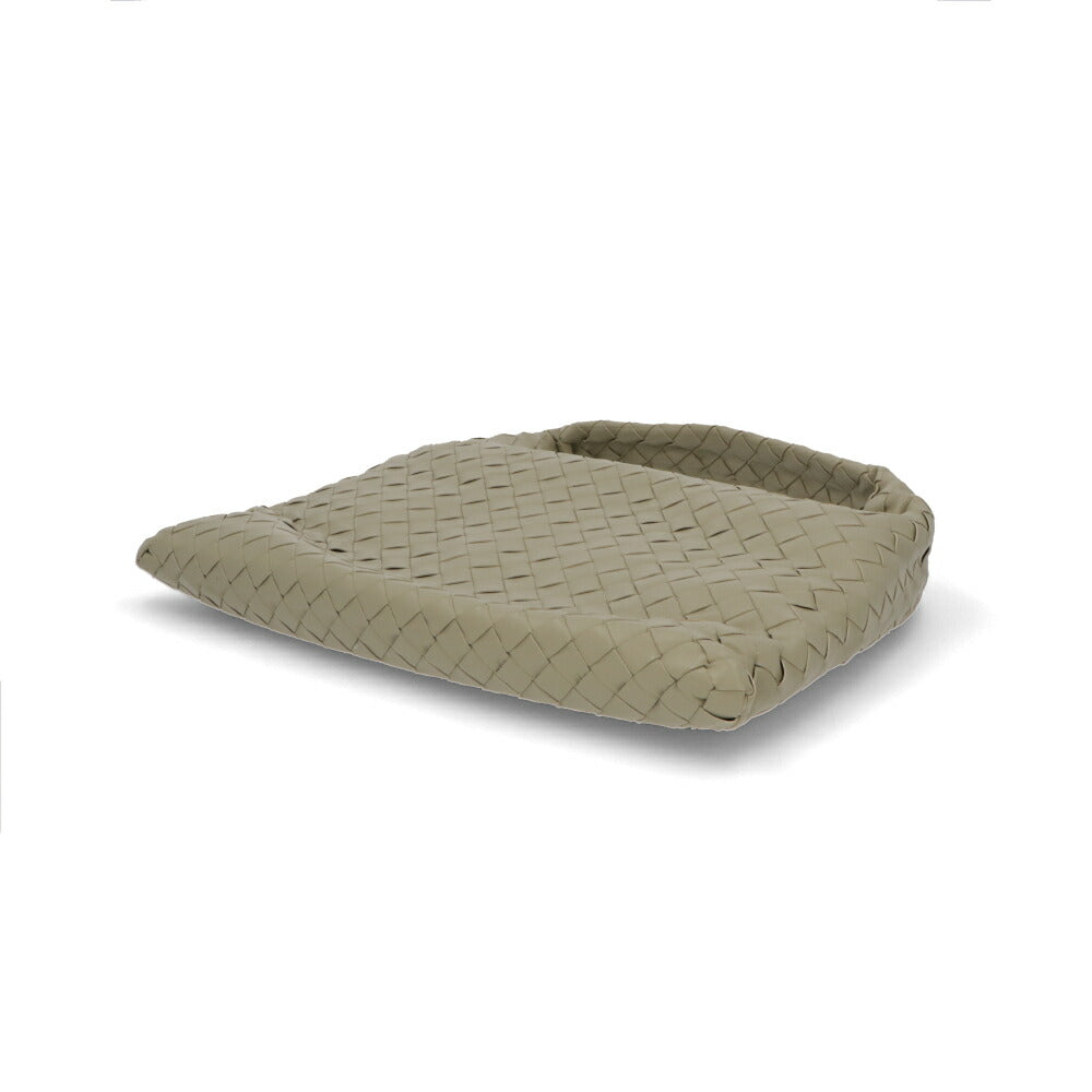 BOTTEGA VENETA ハンドバッグ ライトブルー カーキ カーフレザー マキシイントレチャート 763966 V3IV1
