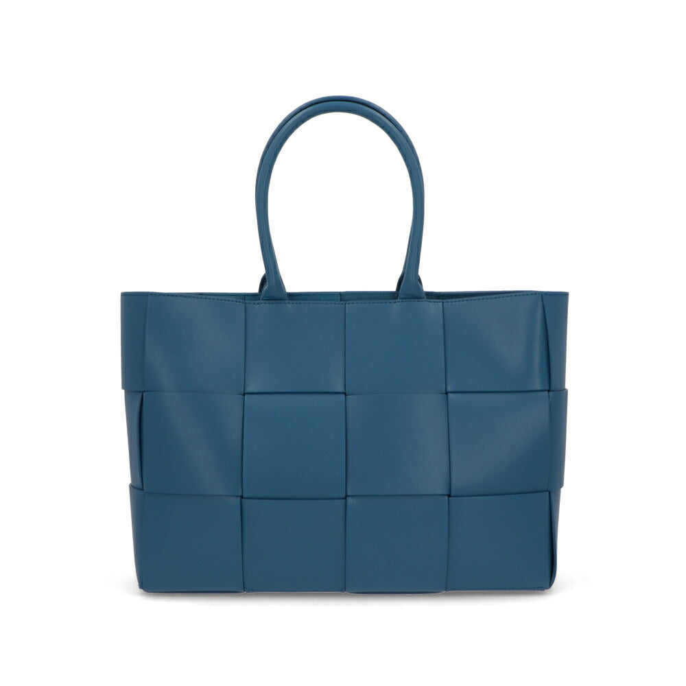 BOTTEGA VENETA ハンドバッグ ブルー マキシイントレチャート 756682 VB1K0