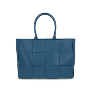 BOTTEGA VENETA ハンドバッグ ブルー マキシイントレチャート 756682 VB1K0