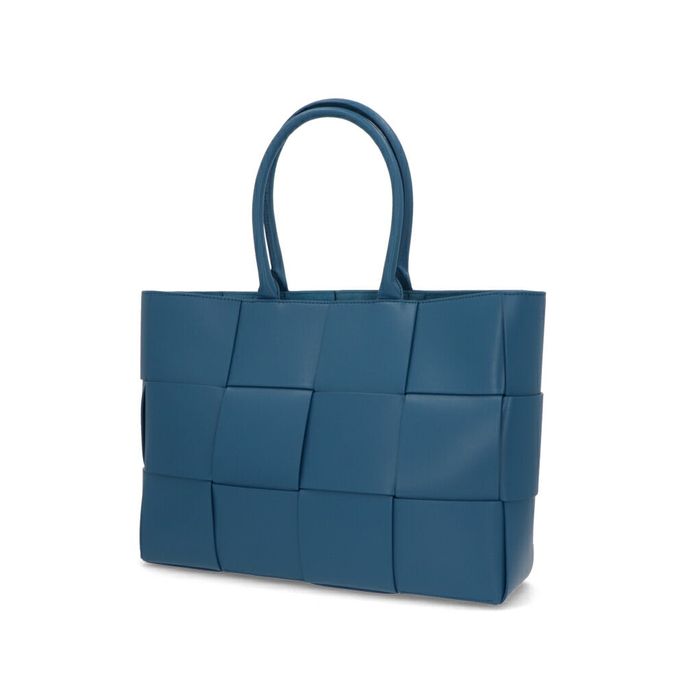 BOTTEGA VENETA ハンドバッグ ブルー マキシイントレチャート 756682 VB1K0