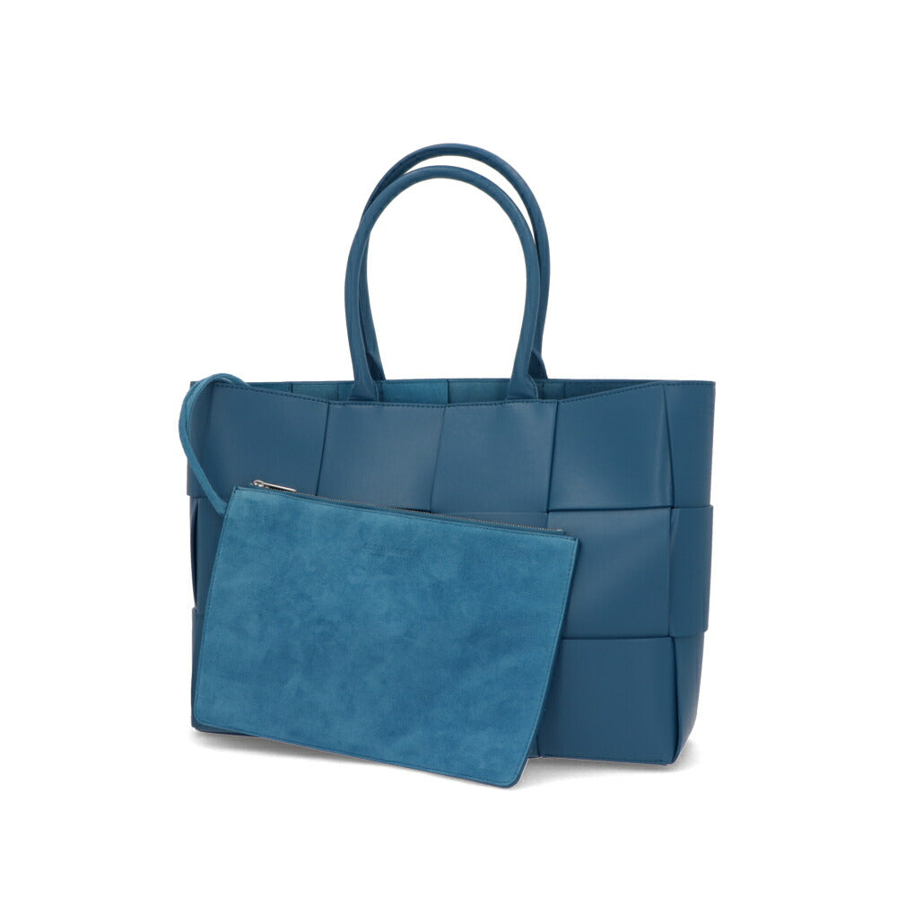 BOTTEGA VENETA ハンドバッグ ブルー マキシイントレチャート 756682 VB1K0