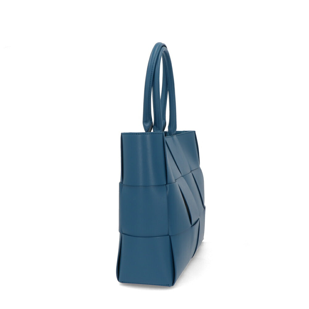 BOTTEGA VENETA ハンドバッグ ブルー マキシイントレチャート 756682 VB1K0